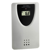 Black Parcae Radio Controlled Clock with Temperature